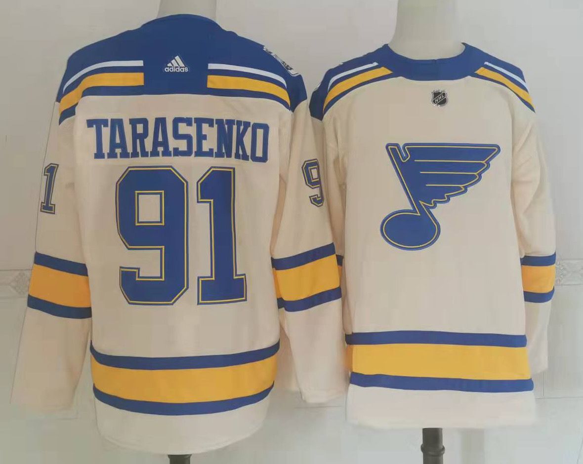 Men St.Louis Blues #91 Tarasenko Cream Classic Edition 2022 Adidas NHL Jersey->minnesota wild->NHL Jersey